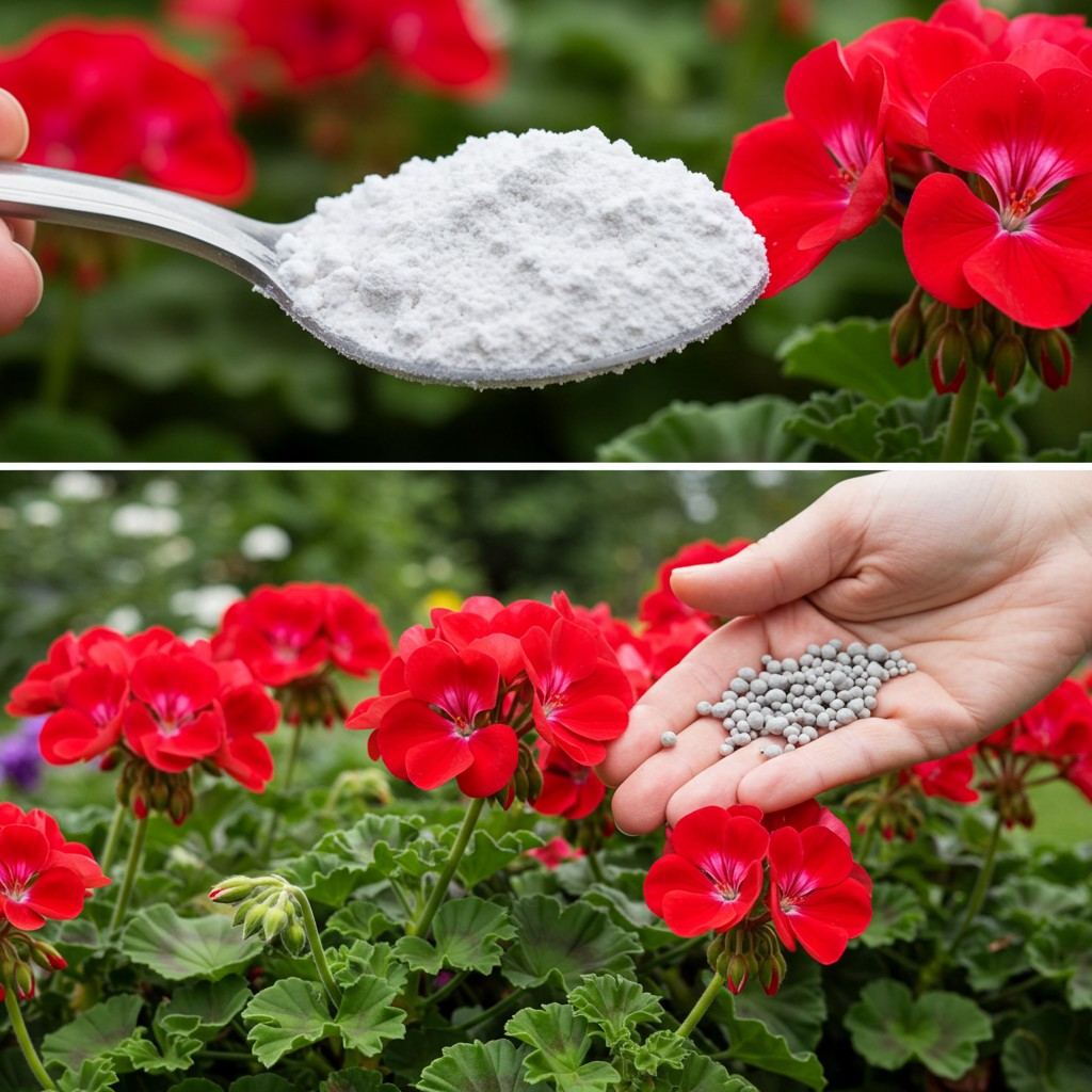 I’m Amazed! Just One Spoon Under Geraniums and Other Flowers – They Burst into Bloom!