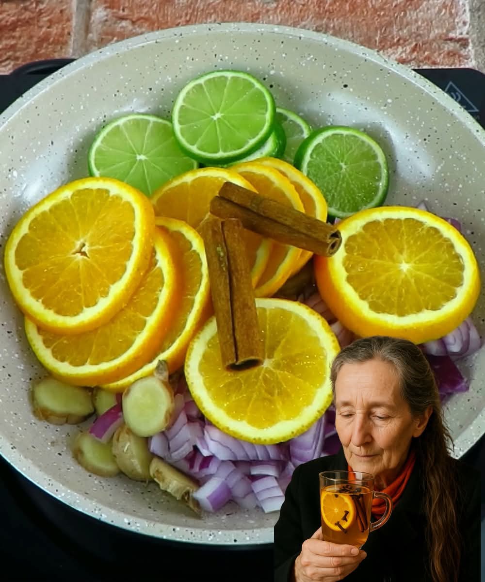 Best Morning Detox Tea: Orange, Lemon, Cinnamon, Ginger & Onion | Natural Immune-Boosting Tea