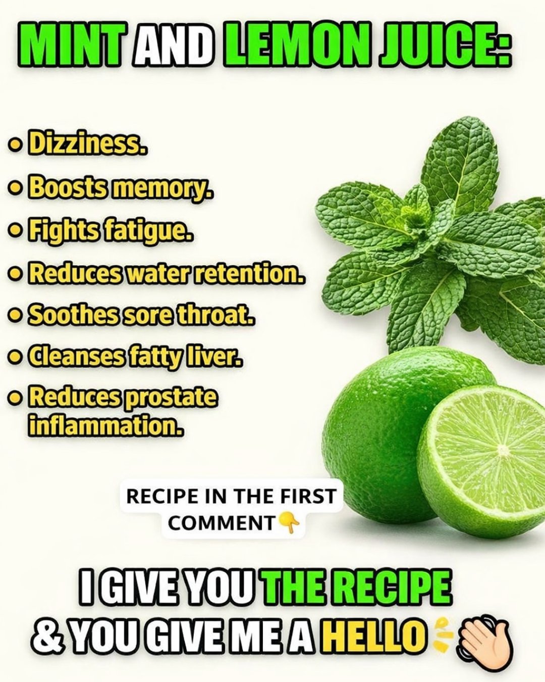 Mint and Lemon Herbal Drink: The Homemade Remedy That Cleanses, Rejuvenates, and Energizes in Minutes