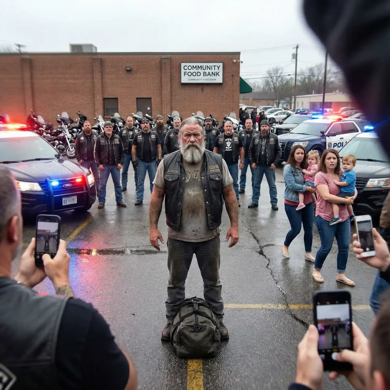 50 Bikers Showed Up at a Food Bank with $30,000 for Single Mothers — But the Director Called the Police