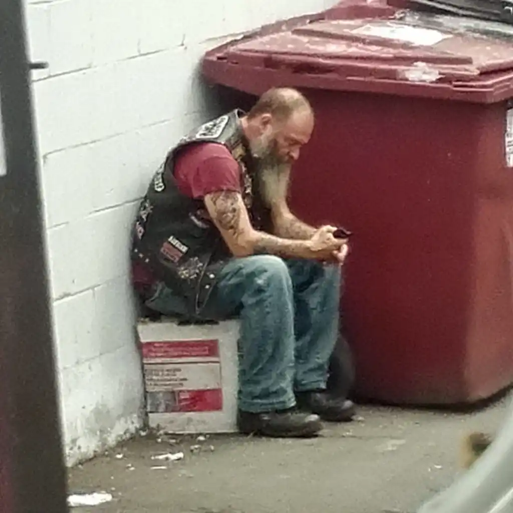 I Caught the Scariest Biker in Town Sobbing Behind My Store Every Thursday — Until He Showed Me Why