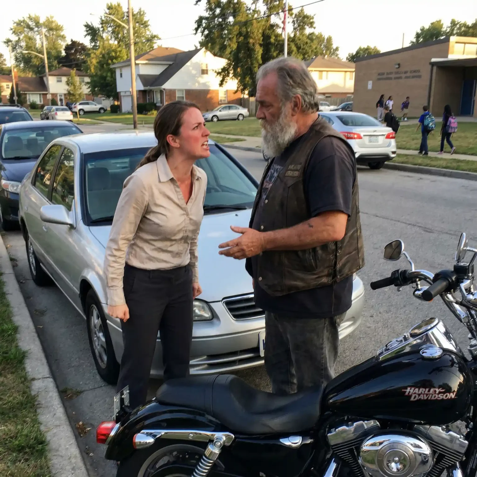 I Confronted The Biker Who Followed My Daughter Home From School Every Day