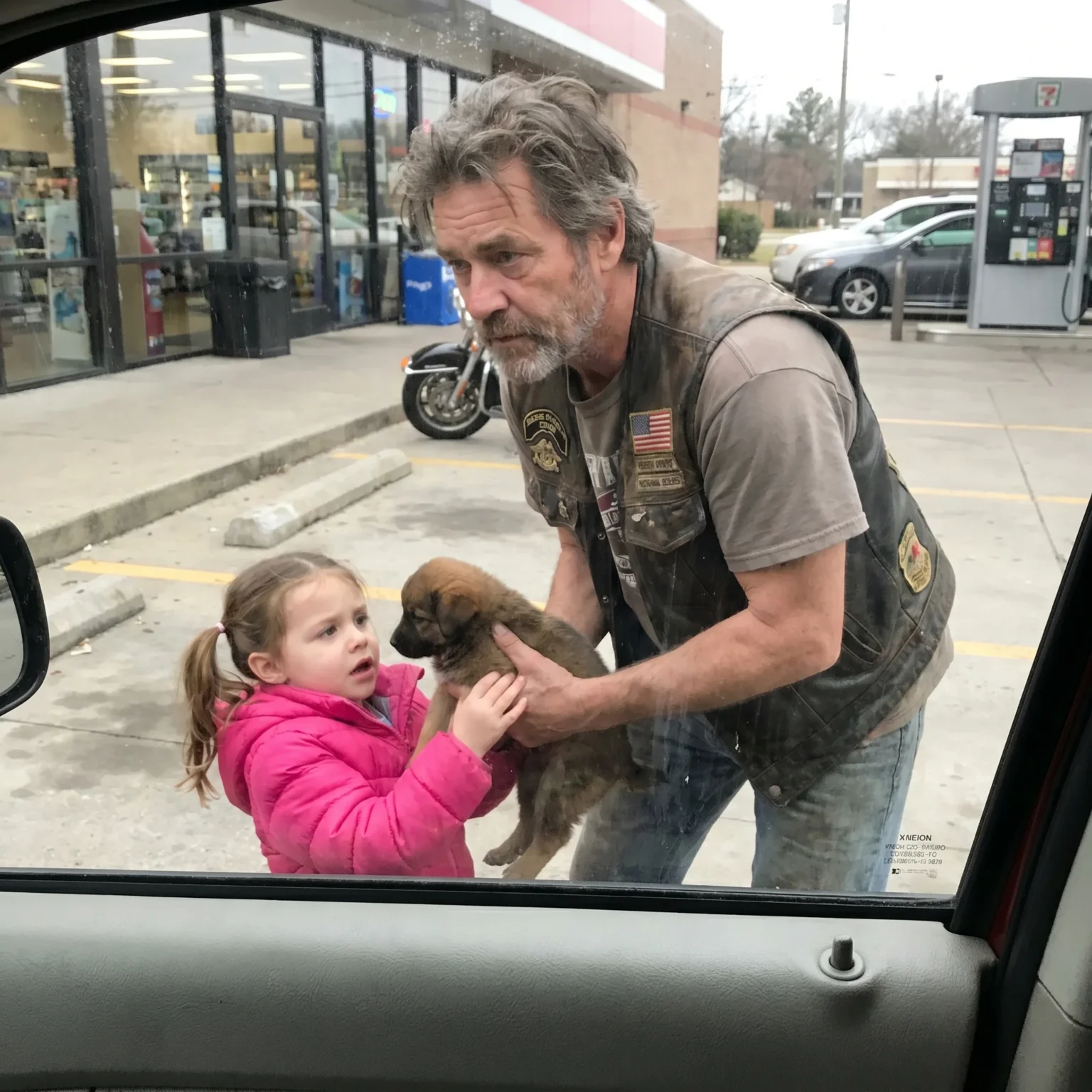 Biker Stole a Puppy Out of a Little Girl’s Arms and Rode Off