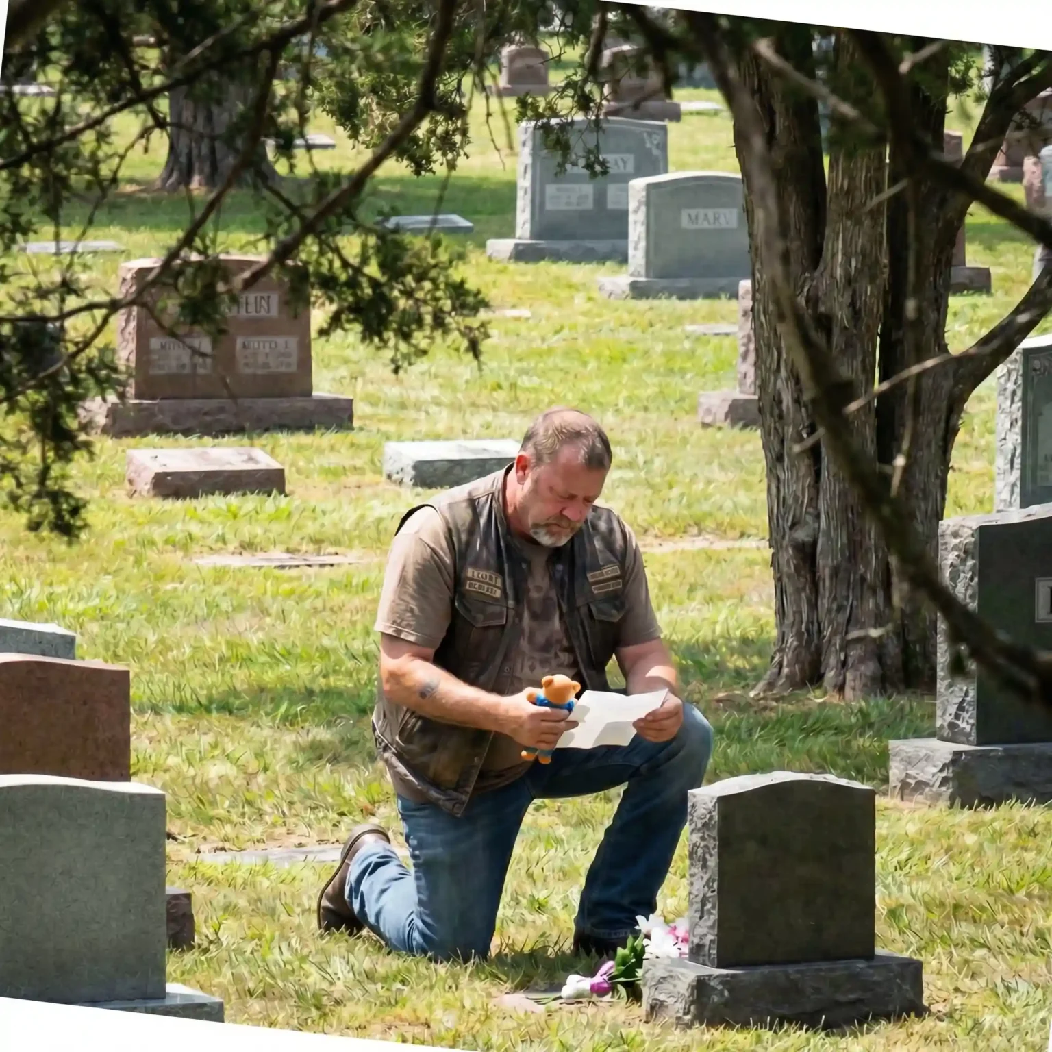 Biker Came to a Boy’s Grave Every Sunday Until the Mother Found Out Why