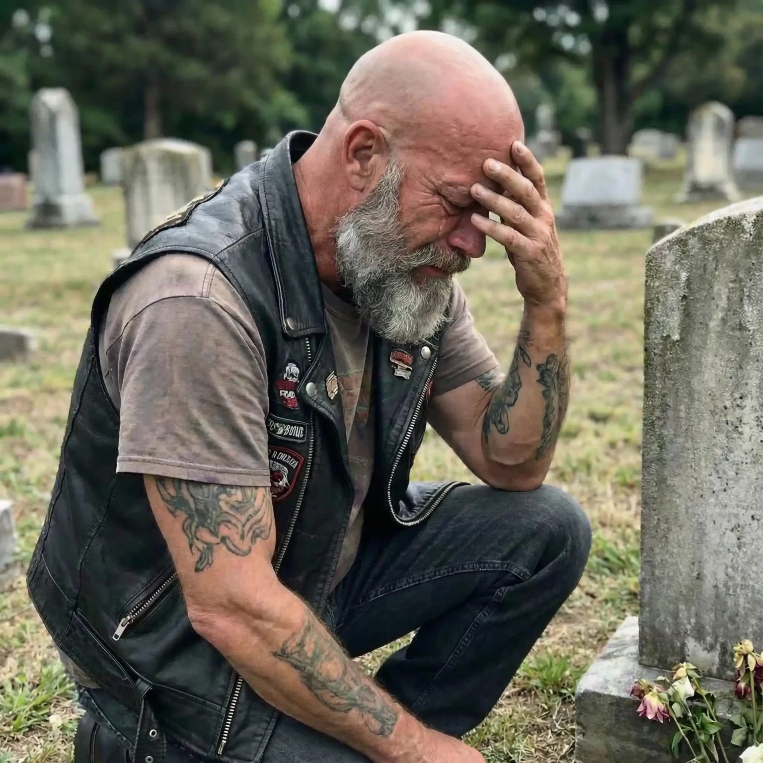 I Buried My Biker Brother Alone Today Because His Family Said Bikers Don’t Deserve Funerals