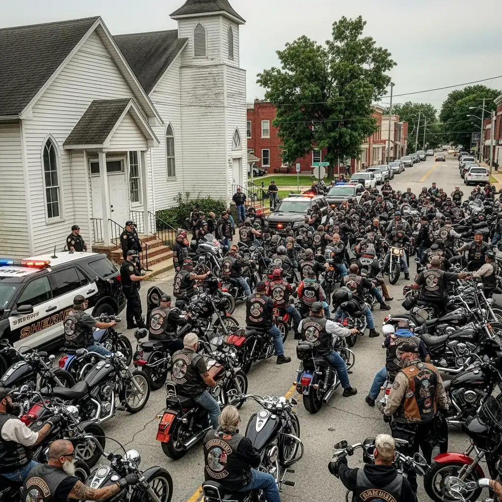 Bikers Surrounded Church When They Heard What Landlord Was Doing to the Pastor’s Family