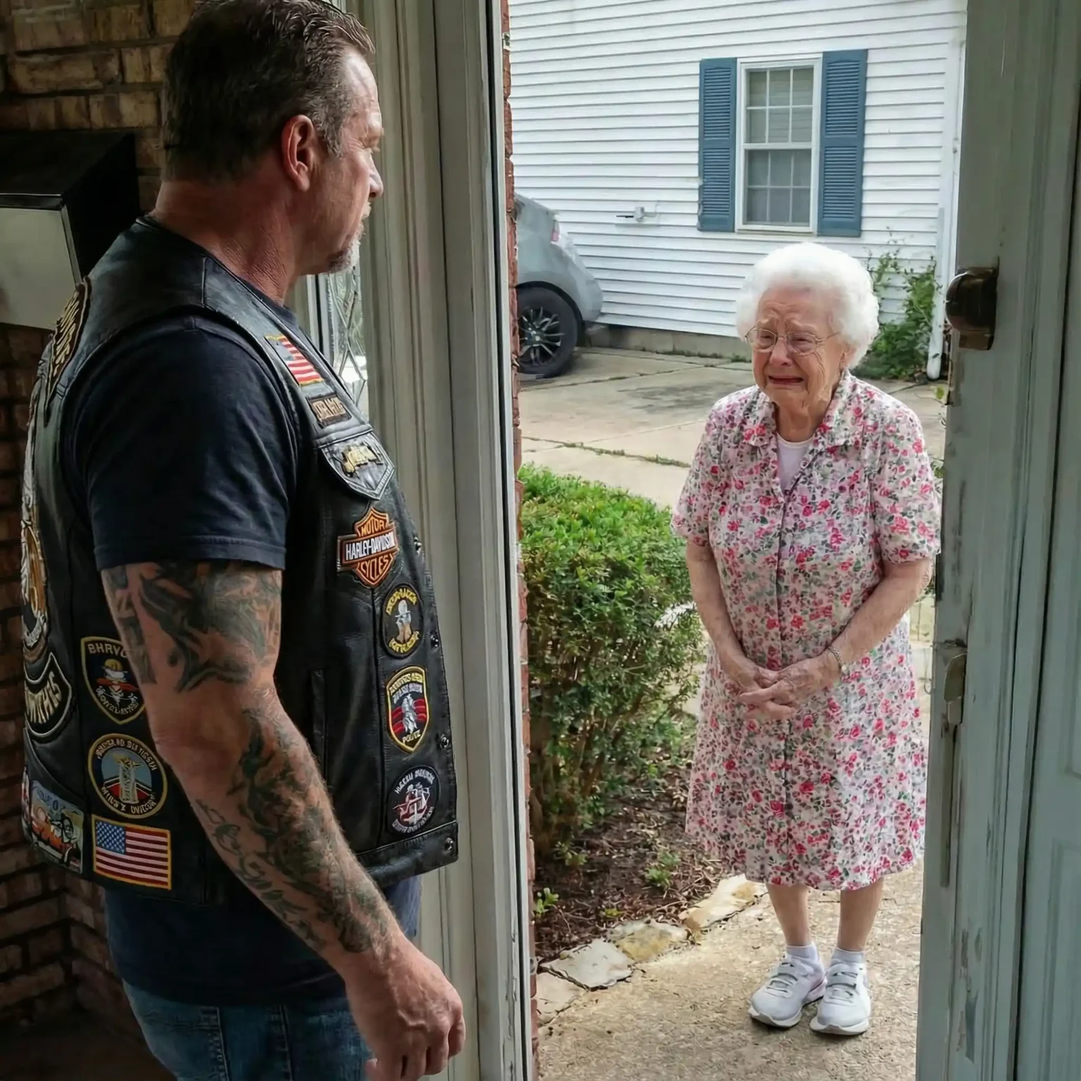 89-Year-Old Woman Knocked on the Biker’s Door and Said “You Killed My Husband”