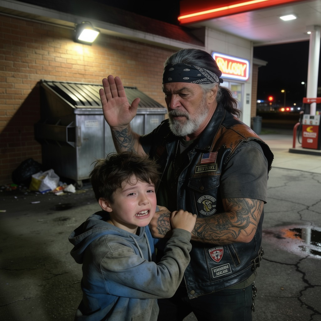 I Called the Cops on a Biker Who Was Beating a Child Behind a Gas Station