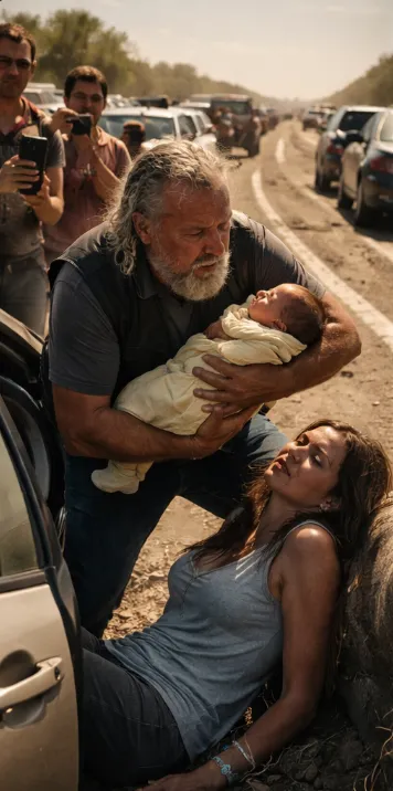 They Called Him a Kidnapper on a Burning Arizona Highway—Until the Baby in His Arms Finally CriedPosted