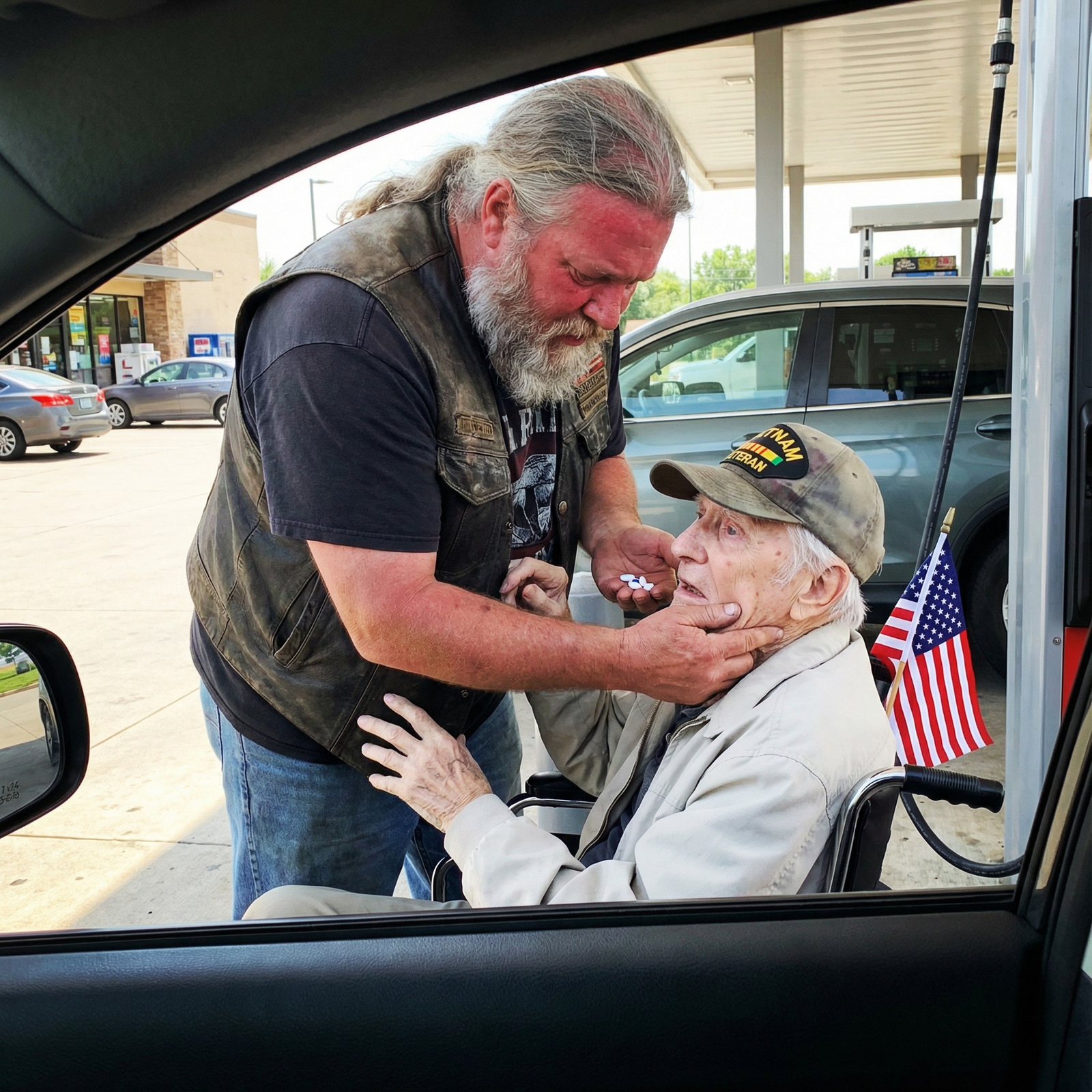 I Saw a Biker Forcing Pills Into a Veteran’s Mouth at a Gas Station—So I Called 911