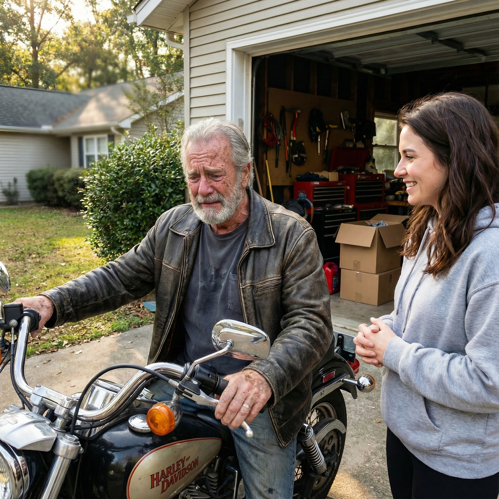 My Biker Father Broke Down When I Finally Asked Him to Ride With Me After 23 Years