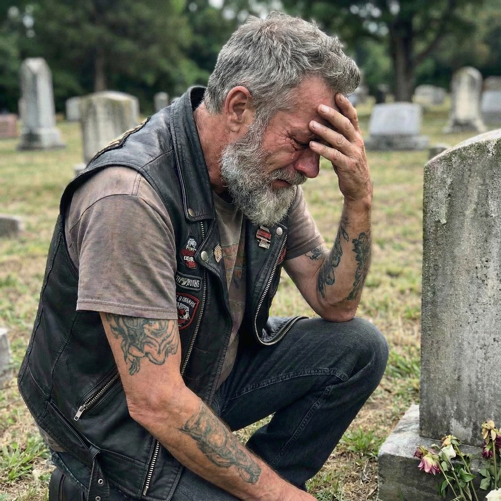 I Buried My Biker Brother Alone… Because His Own Family Said He Didn’t Deserve a Funeral