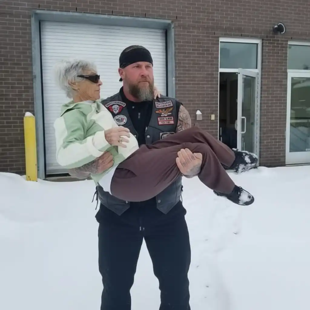 A Biker Carried My 91-Year-Old Mother Through a Blizzard—After Her Own Family Abandoned Her