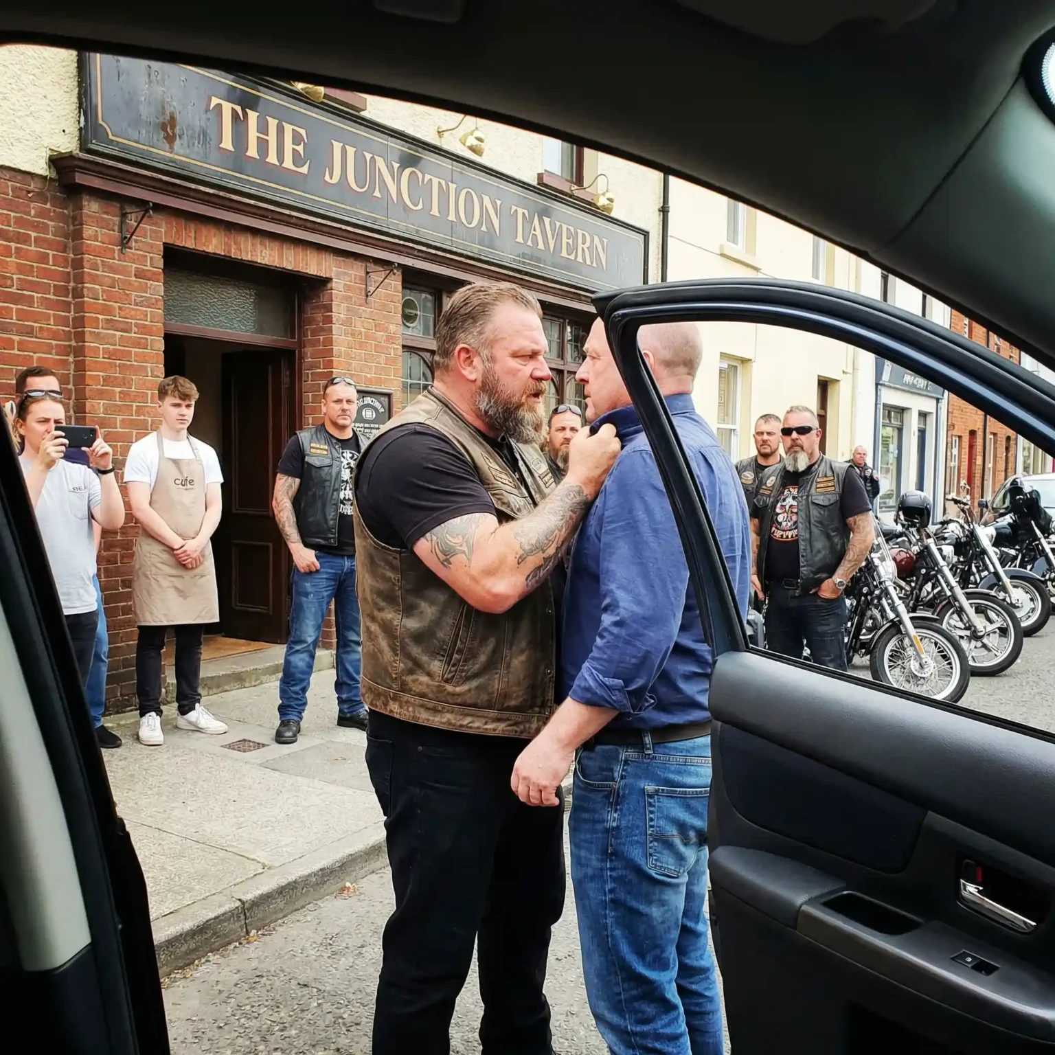 I Called 911 When Bikers Dragged a Bar Owner Outside — But When the Cops Arrived, They Saluted the Bikers