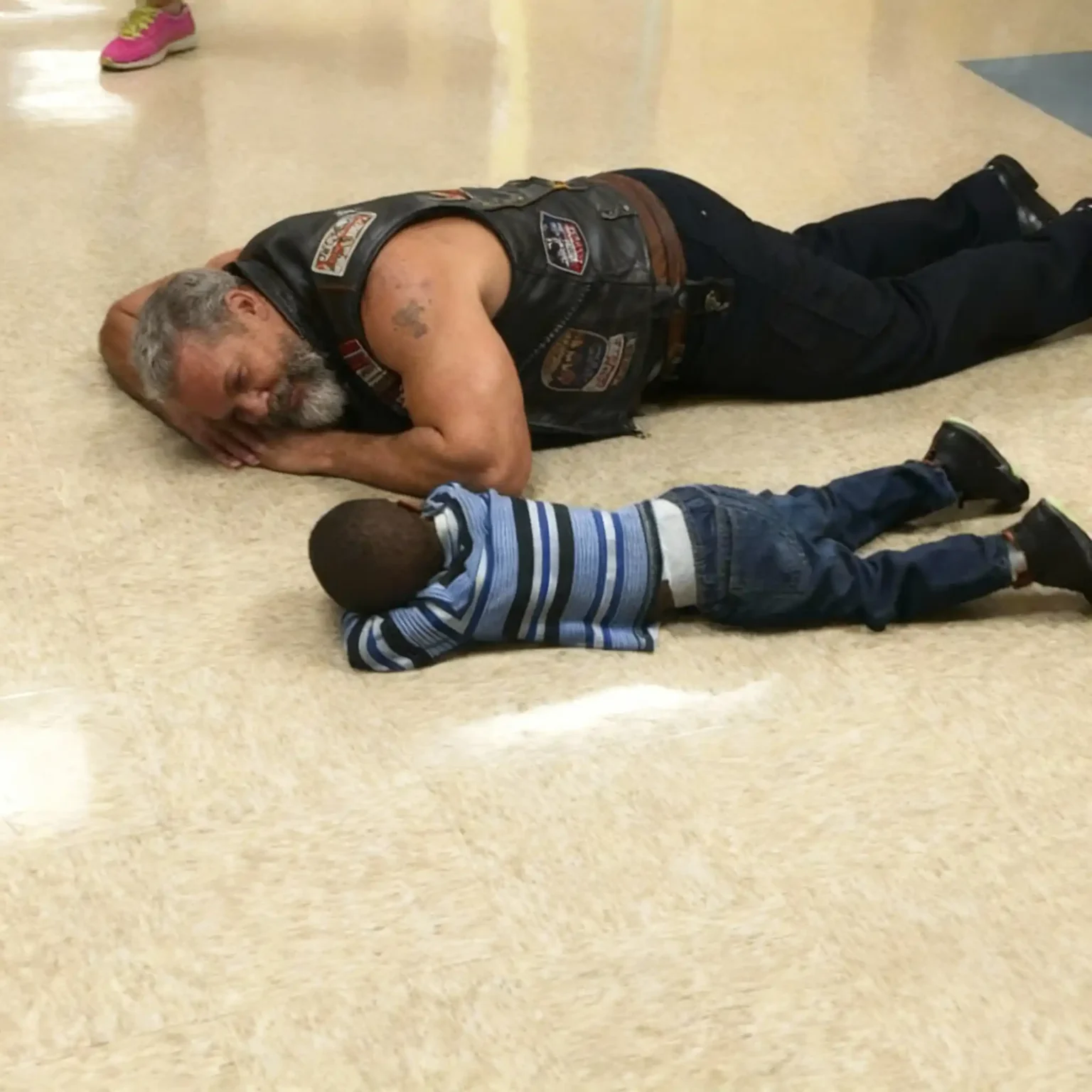 A Biker Lay Down on the Floor Because My Autistic Son Wouldn’t Stop Screaming