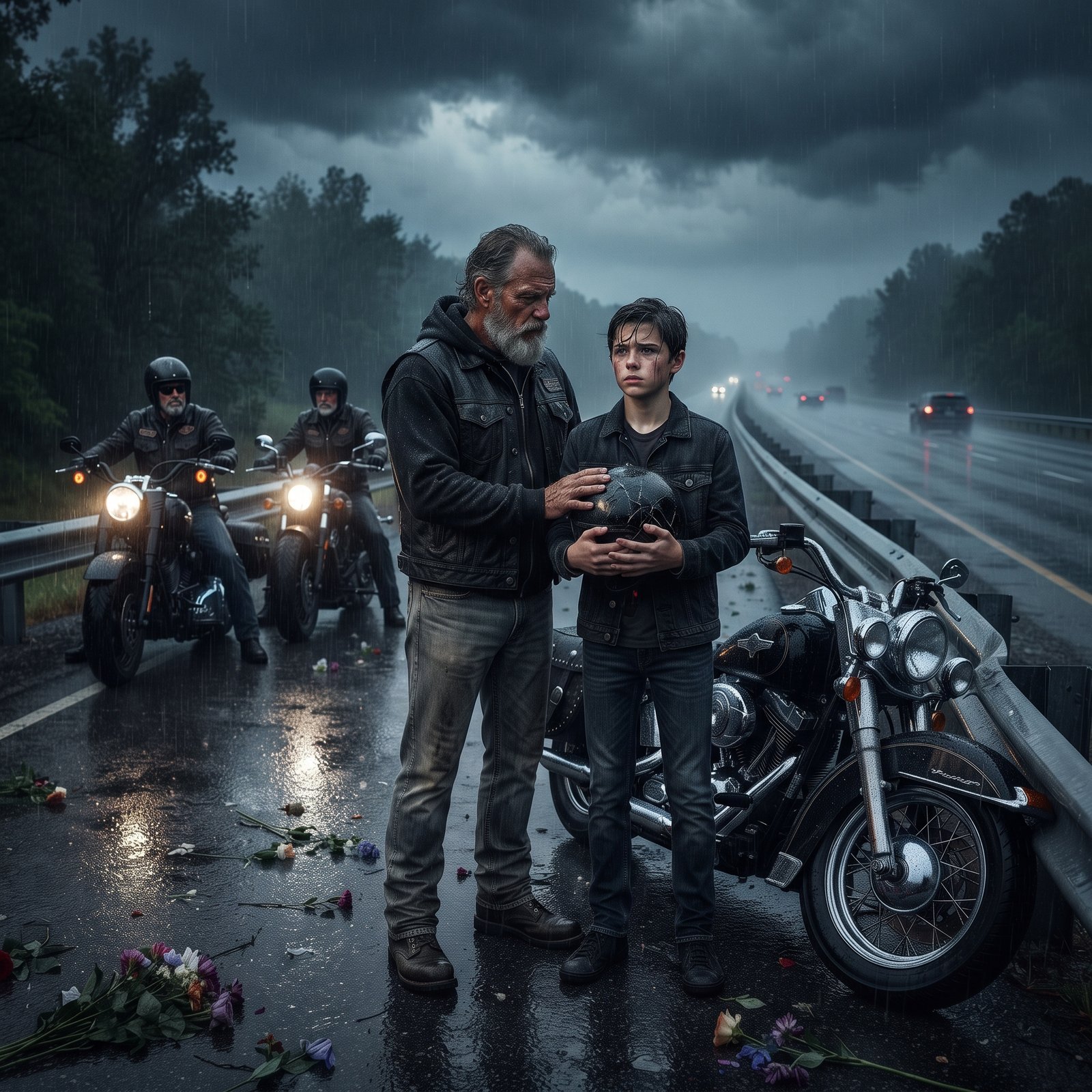The Biker Who Carried His Brother’s Helmet